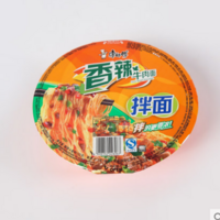 康师傅干拌面香辣牛肉面碗装