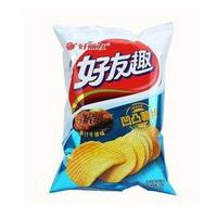 好丽友好友趣凹凸薯片多汁牛排味75克