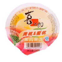 喜之朗-果冻（黄桃/蜜桃）200克