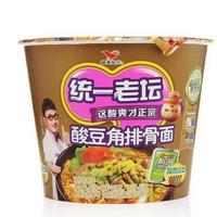 统一老坛酸豆角排骨面桶装