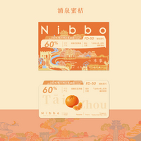 Nibbo联名 台州风味巧克力-涌泉蜜桔