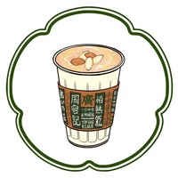 南杏仁热奶茶