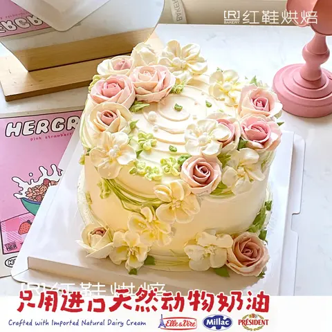 仙女款款式 #P250130989007458，5寸加高生日蛋糕