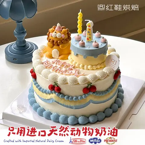 动物卡通款式 #P250125059741518，6寸生日蛋糕