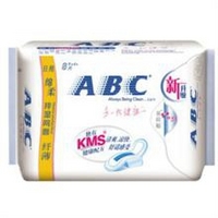 ABC卫生巾棉柔纤薄日用240mm 8片装含KMS健康配方